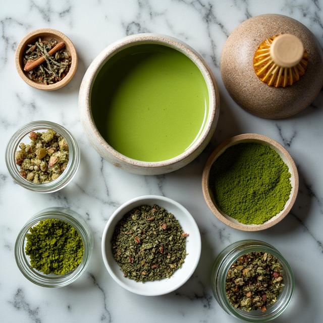 Specialty matcha and herbal tea collection
